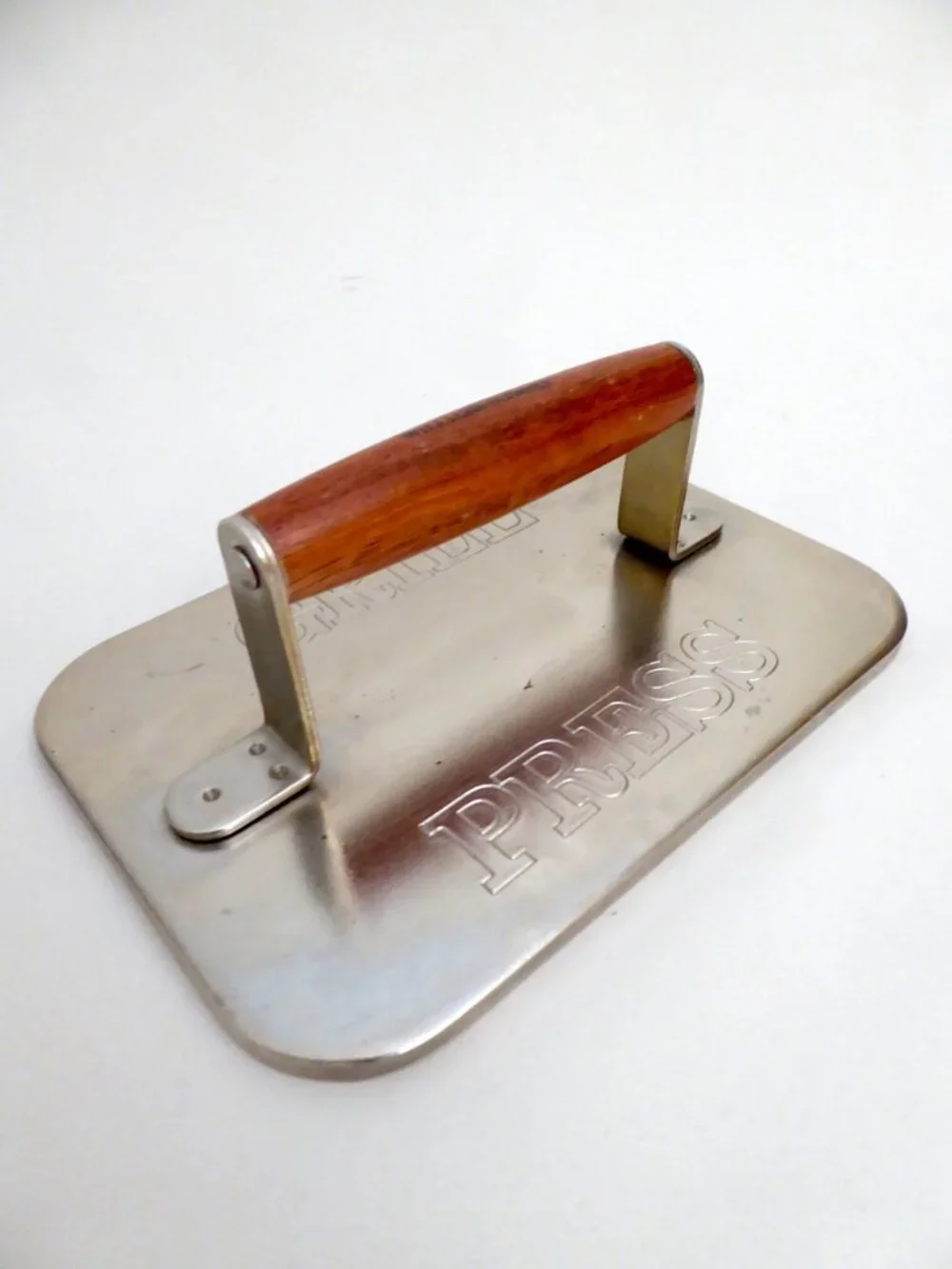 5.5” X 8” WILLIAMS SONOMA GRILL PRESS SOLID STAINLESS STEEL PRE-OWNED